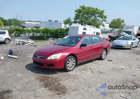 2007 Honda Accord 3.0 Ex z USA, uszkodzony, nr VIN 1HGCM66577A080779